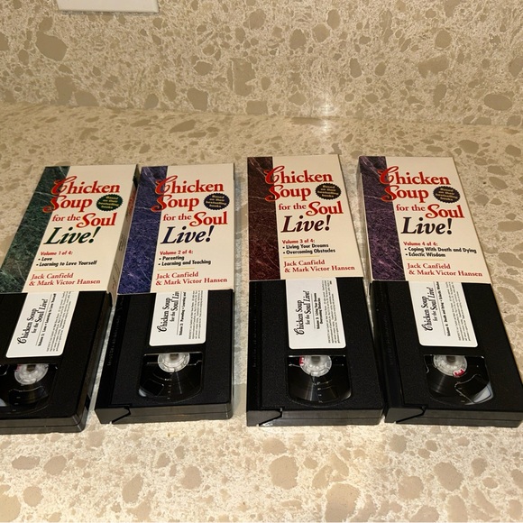 Lot Of 4 Chicken Soup For The Soul Live 1,2,3,4 VHS - Picture 5 of 9